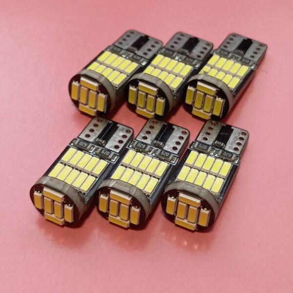 LA150 160S ムーブ 超爆光! T10 LED ルームランプ ナンバー灯 6個セット ホワイト ダイハツ /26