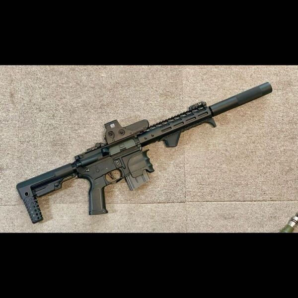 電子トリガー S&T M4 FF 5inch Challenger Line G3 AEG BK M4FF5チャレンジャーライン G3電動ガン STAEG374A 外装フルカスタム