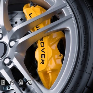★レア★LAND ROVER ブレーキ キャリパー 耐熱 ステッカー 黒◆車用 シール ランドローバー ディフェンダー ディスカバリー レンジローバー