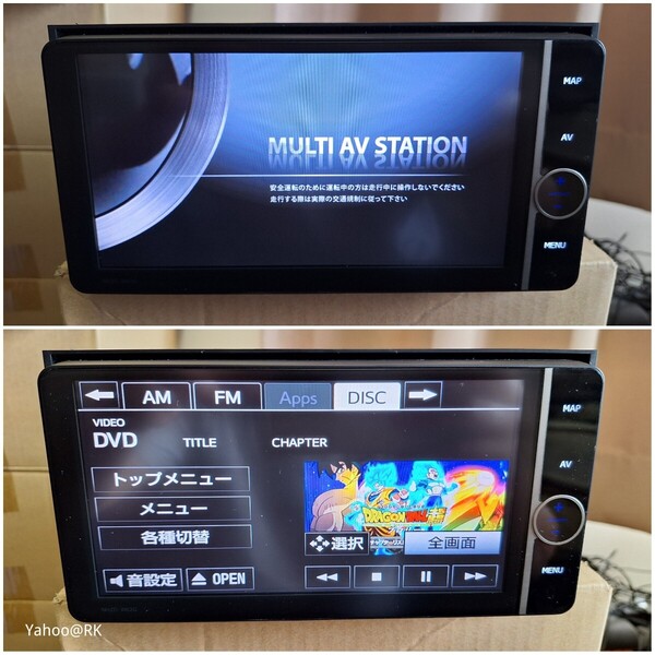 トヨタ純正ナビ 型式 NHZD-W62G DVD再生 テレビ フルセグ SDカード CD録音HDD再生 Bluetooth 品番 08545-00V41 DENSO イクリプス カーナビ