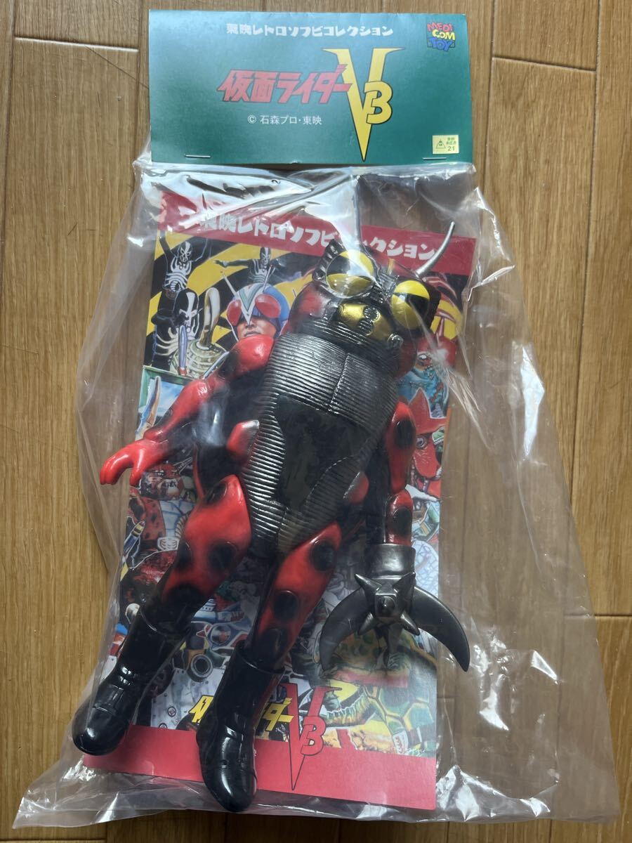 状態最良仮面ライダーV3面取れソフビマフラー付き当時物パチ 状態最良仮面ライダーV3面取れソフビマフラー付き当時物パチ