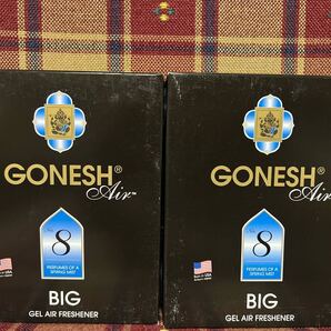 GONESH ガーネッシュ ビッグゲル エアフレッシュナー NO.8 2箱 置き型 芳香剤 消臭剤 車のシート下 ゲル no.8 スプリングミスト 180g×2箱