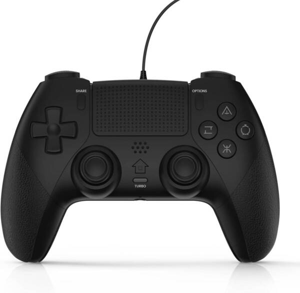 PS4コントローラー マクロ機能 ps4コントローラー 有線 TURBO連射 ピンホールリセット機能 高耐久ボタン PS4/PS3/PC対応 人間工学
