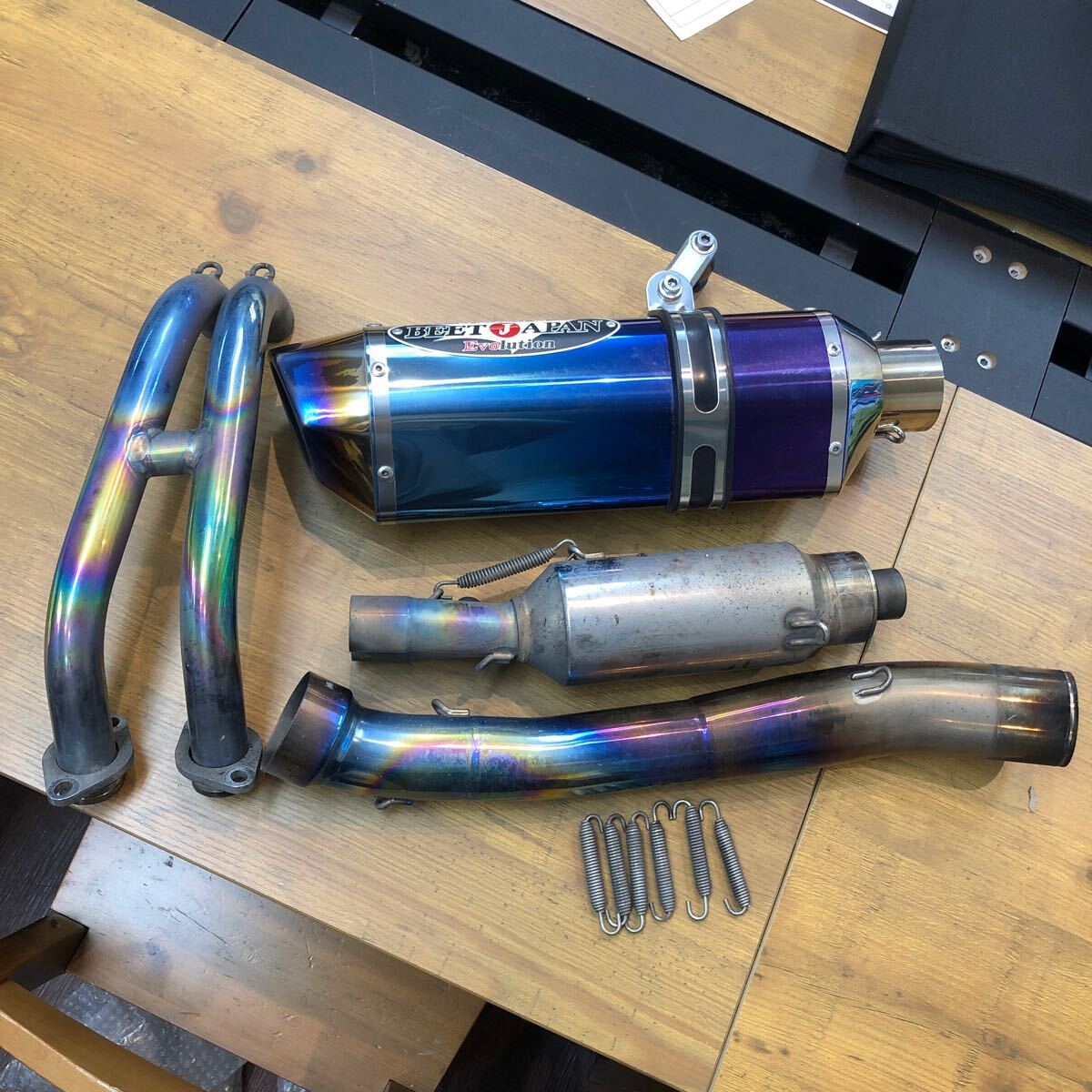 NINJA400R ビートジャパン　ナサートステンレス マフラー 中古品 NINJA400R ビートジャパン ナサートステンレス マフラー 中古品