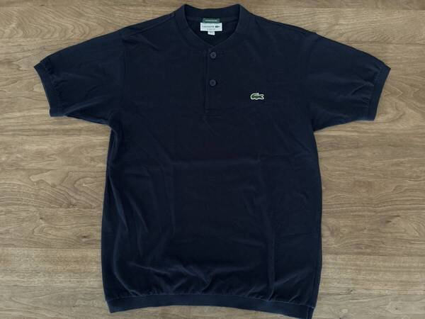 LACOSTE ナノユニバース別注スタンドカラーポロ 日本製 size4 ネイビー ラコステ