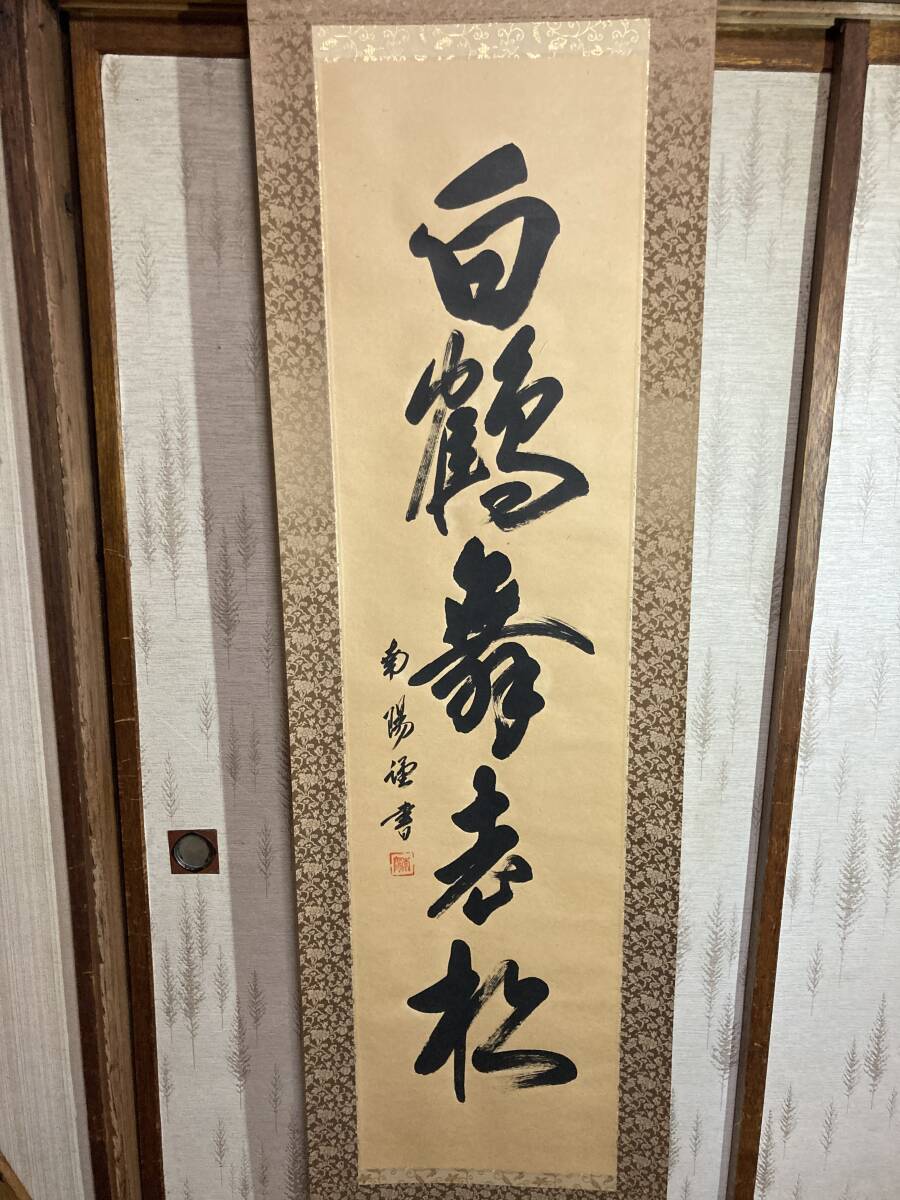 掛け軸 白鶴舞老松/棚橋南陽 一行書 桐箱付 2025年最新】Yahoo!オークション -掛け軸 白鶴舞老松の中古品