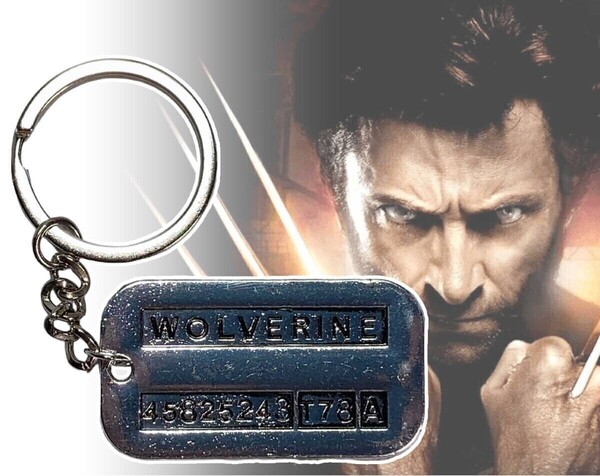 ★送料無料★「X-MEN/エックスメン ローガン/ウルヴァリン/ヒュー・ジャックマン ドッグタグ/キーホルダー シルバー」 tface-g