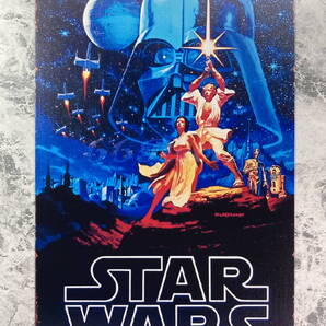 ★送料無料★「スター・ウォーズ エピソード4/新たなる希望 メタル ポスター/プレート」tface-g 【タグ:映画、インテリア】1 T07/11