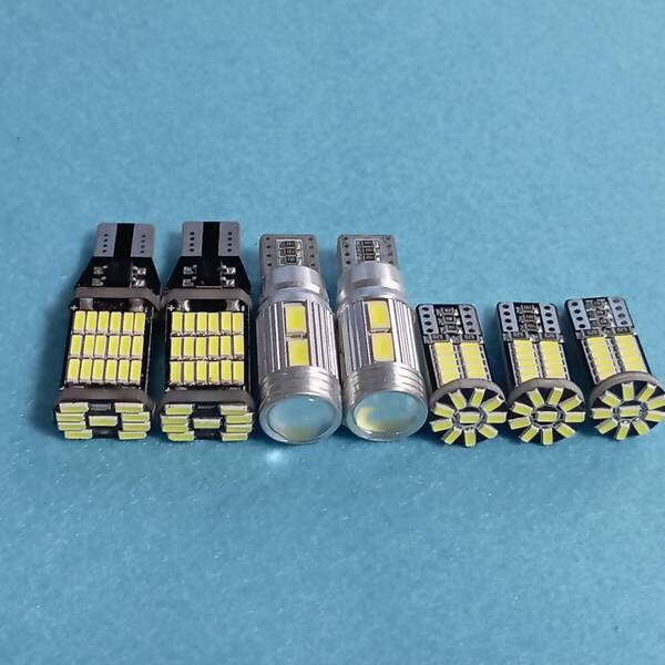 DA17V エブリイバン 超爆光! T10 LED ルームランプ バックランプ ポジション球 ナンバー灯 7個セット スズキ エブリィ/エブリー /45/10/26