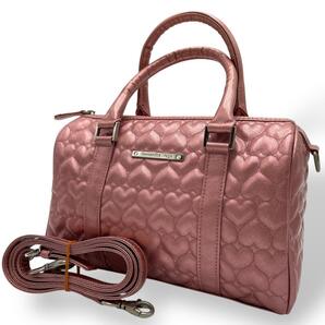 美品 SAMANTHA VEGA ハンドバッグ ピンク 2way キルティング