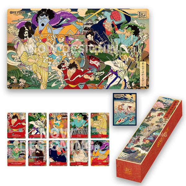 (新品・未開封)英語版 ワンピースカード 1st Anniversary 浮世絵セット