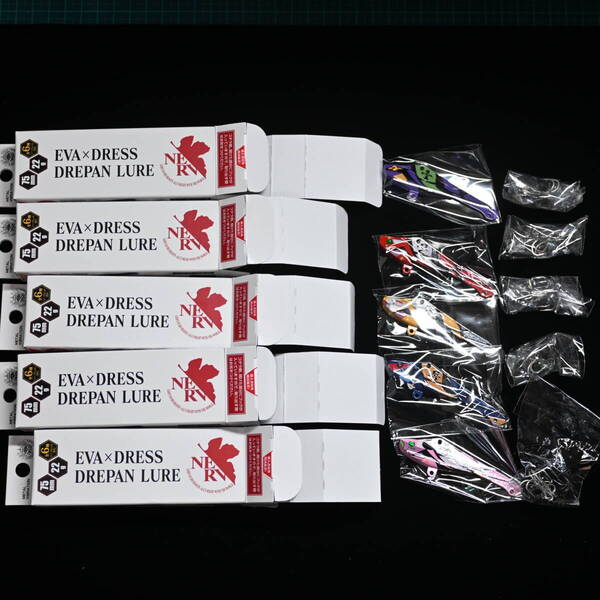 (新品・未使用)エヴァンゲリオン ドレパン コラボルアー 5種セット
