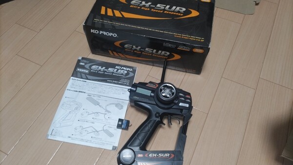 KO PROPO EX-5UR & KR-210S 2.4GHz 送受信機セット 中古品 動作確認済 プロポ レシーバー ラジコン ドリフトツーリングバギーに 入門用に