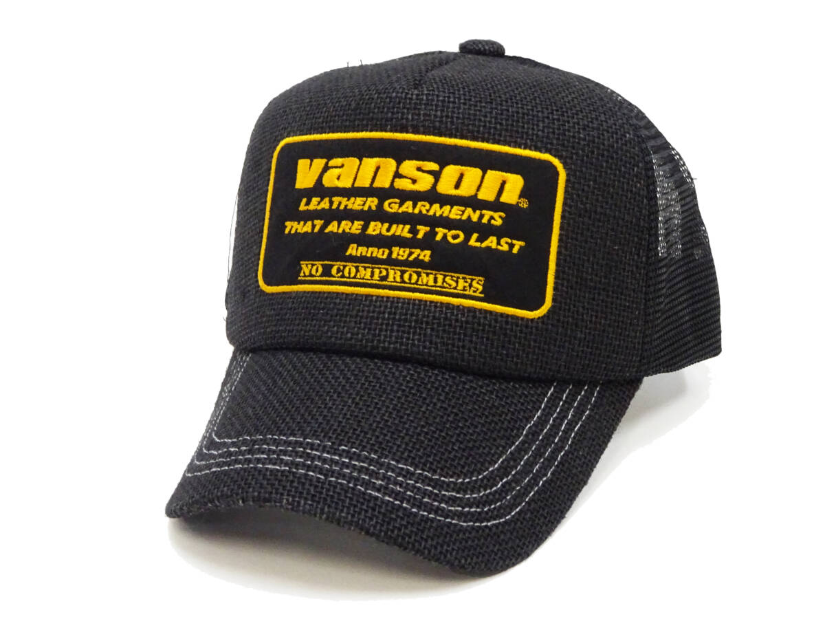 バンソン プリペラ メッシュキャップ VANSON 帽子 フェルトパッチ ロゴ刺