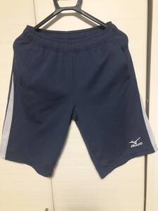 mizuno Mizuno шорты джерси низ L размер темно-синий (used)~ футбол, футзал, спорт, тренировка, Jim,..~