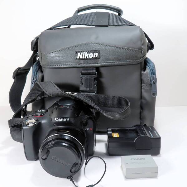 美品 稼働品 キャノン パワーショット CANON POWER SHOT SX30 IS デジタルカメラ デジカメ ネオ一眼レフ 光学35倍 1410万画素 カメラバック