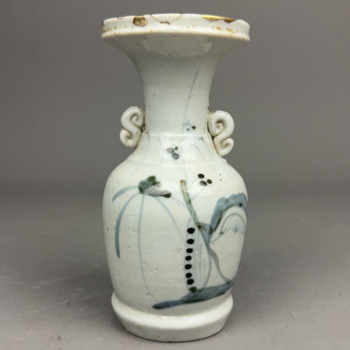 伊万里焼 染付『牡丹文』魚形双耳遊環 鶴首花瓶 飾り壺 茶道具★時代物★ 2025年最新】Yahoo!オークション -古伊万里 壺の中古品・新品