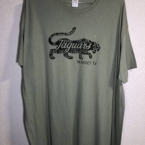 14-81【即決】★送料無料★2XLサイズ★US古着Tシャツ★ピスタチオグリーン★JAGUARS 2020★MCKINNEY TX★FRUIT OF THE MOON 綿100%★