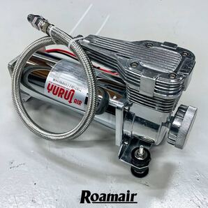 【高出力タイプ】エアサス コンプレッサー 485cタイプ 200psi 2.2CFM 高出力 シルバーメッキ 1/4NPTホース