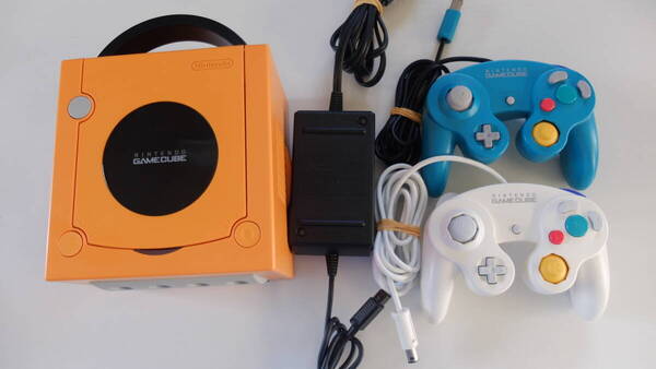 ゲームキューブ本体セット オレンジ DOL-001 電源コード/コントローラー付属 管理番号:960