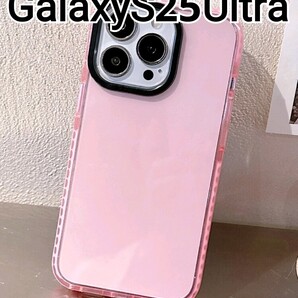 GalaxyS25Ultra 用 ケース クリア ピンク 可愛い Galaxy S25Ultra