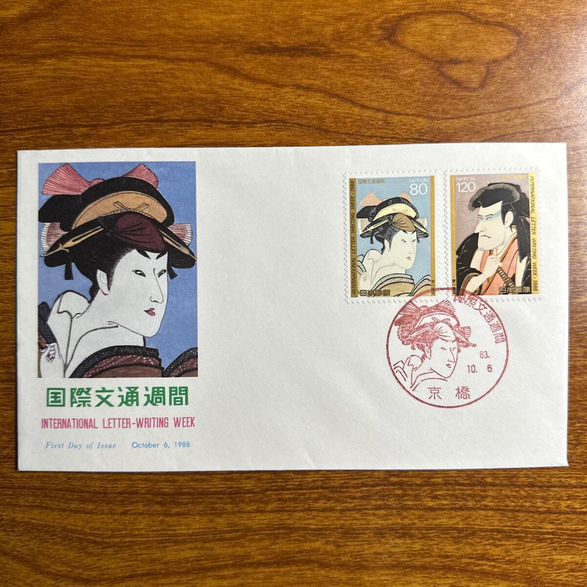 初日カバー 国際文通週間「消印地完全一致」初期6種全て解説書付 初日カバー 国際文通週間「消印地完全一致」初期6種全て解説書付