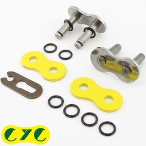 530 CYCチェーン用 リペアジョイント イエロー