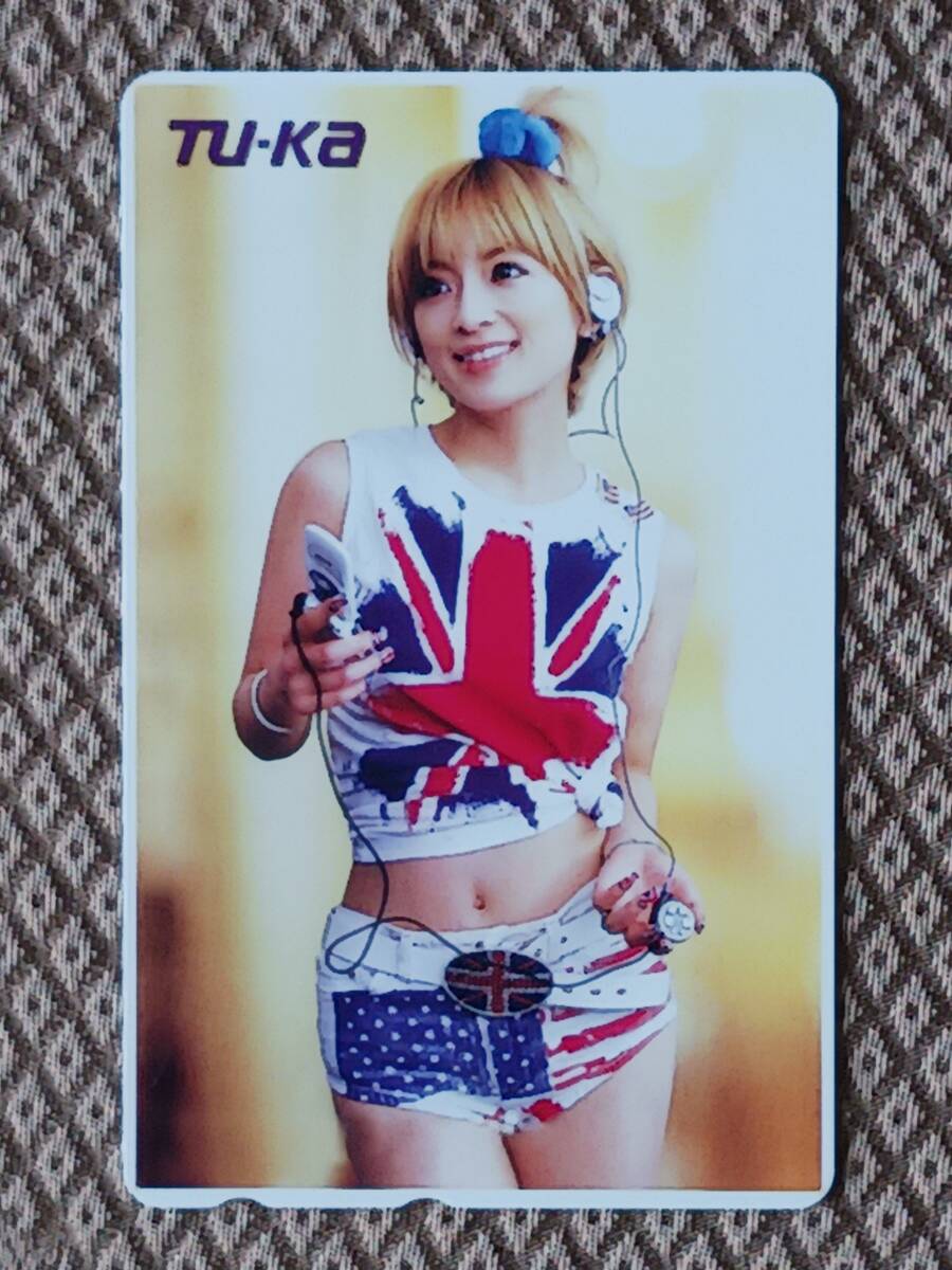 ★浜崎あゆみ　ヤングテイオー★テレカ５０度数未使用fl_185 未使用に近い☆浜崎あゆみ ヤングテイオー☆テレカ５０度数未使用