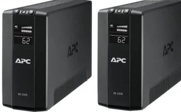 新品・2台セット・BR550S-JP APC UPS 無停電電源装置 単相 RS 550VA 正弦波出力 バッテリーバックアップ 100V