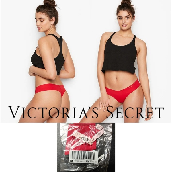 Victoria's Secret ヴィクトリア シークレット ノーショウ ソング パンティー Tバック ショーツ 紅 未開封品 送料無料