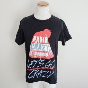 0711/M/RADIOCRAZY 半袖 Tシャツ プリント FM802 ロックフェスティバル 黒