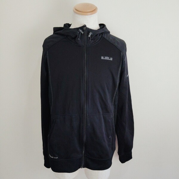 0714/L/ NIKE メンズ パーカー ジップアップ 裏起毛 スポーツ 黒