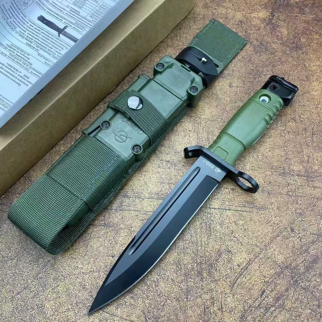 希少 ソビエト風 アウトドア用折りたたみナイフ ケース付き