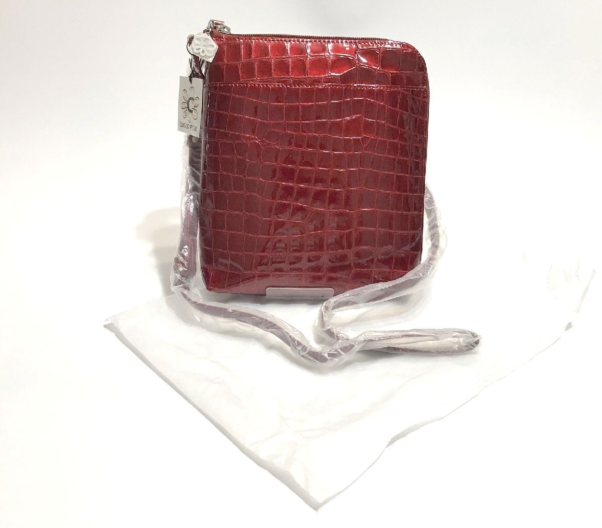 COCCO FIORE コッコフィオーレ　チェーンバッグ COCCO FIORE ショルダーバッグ グリーン 未使用に近い美品