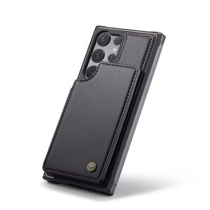 Galaxy S23 ultra レザーケース ギャラクシー s23 ウルトラ ケース SC-52D SCG20 背面 カード収納 C ブラック