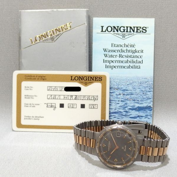 極美品◎LONGINESロンジン腕時計コンクエストチタンレディースヴィンテージ Yahoo!オークション -「ロンジン コンクエスト チタン」の落札