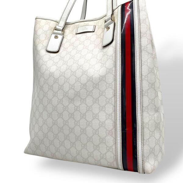 GUCCI グッチ トートバッグ GGスプリーム レザー A4 シェリーライン