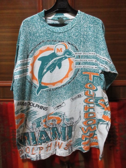 実日子 　80s-90s USA製★マイアミ ドルフィンズ Yahoo!オークション -「マイアミドルフィンズ」の落札相場・落札価格