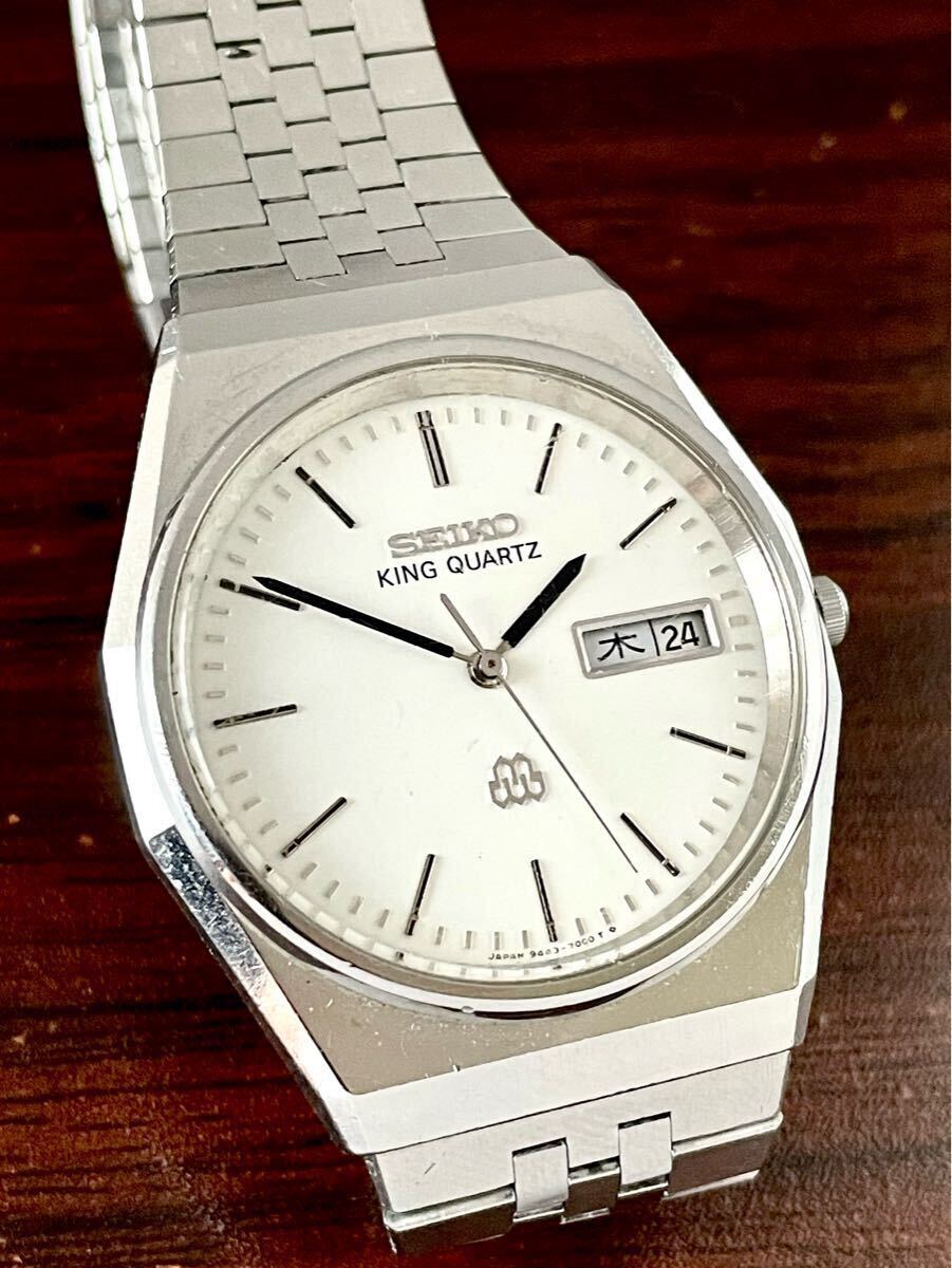【ツインクォーツ・ガラス新品】SEIKO KING QUARTZ 純正ブレス Yahoo!オークション -「キングクォーツベルト」(アクセサリー