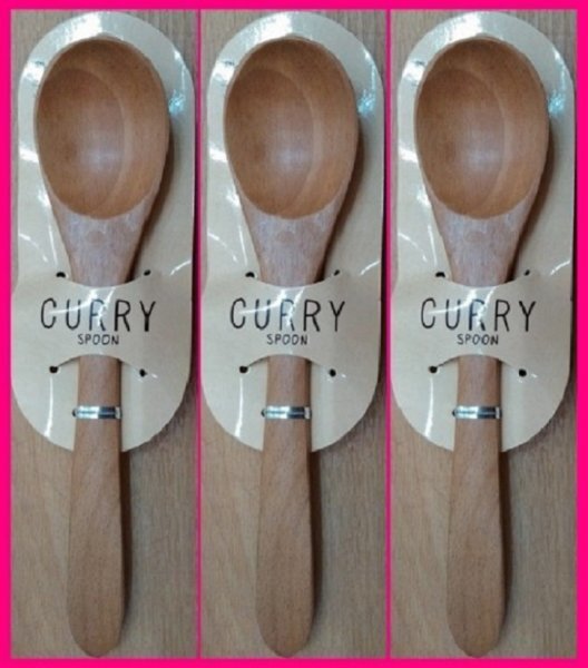 【送料無料:スプーン:木製:3本】★カレー スプーン:20cm:れんげ レンゲ ウッド・木のぬくもり★カトラリー ナチュラル No2 3個