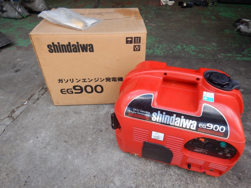 shindaiwa EG900 エンジン発電機 赤 shindaiwa EG900 エンジン発電機 赤