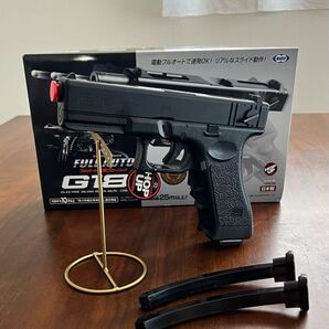 新品 東京マルイ カスタム品 グロック18C 電動ブローバック 強化カーボンピニオンギア サバゲー マガジン2本付き 10禁