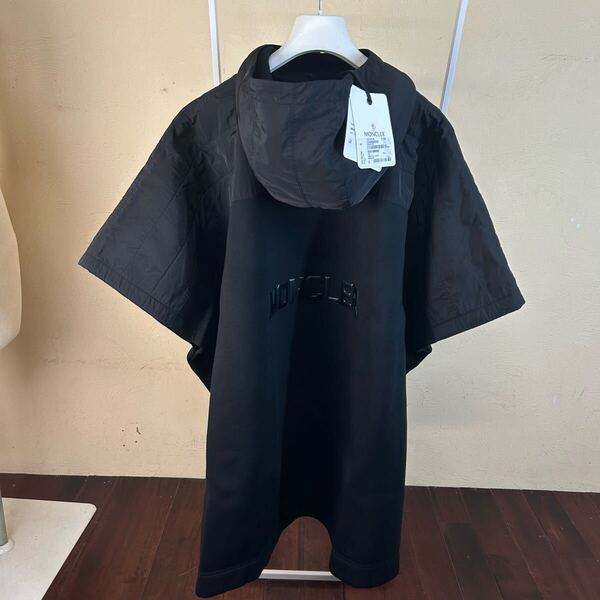 【新品タグ付き】モンクレール MONCLER 21SSポンチョ ケープ マントS 黒