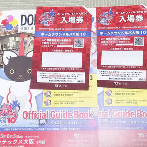 未削り/抜取有り 2冊 ホームタウンドルパ 大阪10 公式ガイドブック 入場券 ボークス ドルパ 大阪 整理券