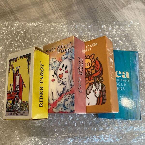 ポケットライダーウェイトタロット 4点セット cat tarot ghost tarot sea oracle オラクル カード