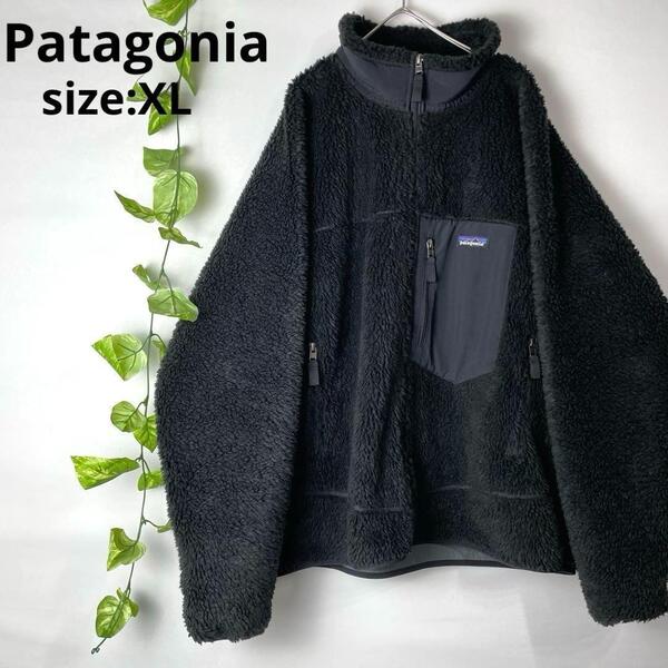 極美品 patagonia パタゴニア クラシックレトロXジャケット オールブラック 黒 ブラック メンズ XLサイズ 2022年モデル 23056SP22