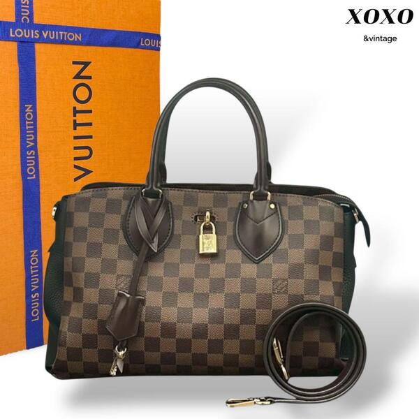 未使用級 ルイヴィトン ダミエ エベヌ ノルマンディー 2WAY ハンドバッグ Louis Vuitton ショルダーバッグ