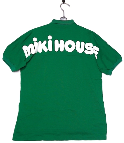 即決 mikihouse ミキハウス メンズ バックロゴ ポロシャツ SIZE=L