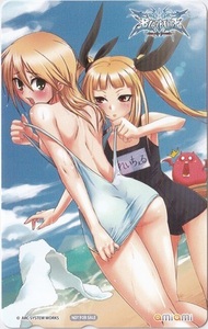 あみあみ特典 テレカ【PSP】BLAZBLUE CALAMITY TRIGGER レイチェル/ノエル ARC SYSTEM WORKS ブレイブルー カラミティ トリガー