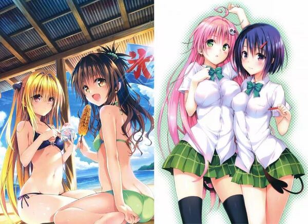 シークレット仕様2枚セット プレイマット TOLOVEる 新品未開封 fz